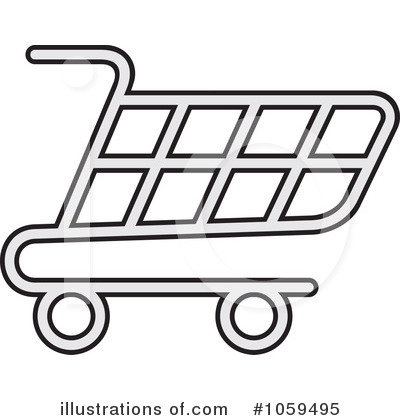 Royalty-Free (RF) Shopping Cart Clipart Illustration by Any Vector - Stock Sample #1059495