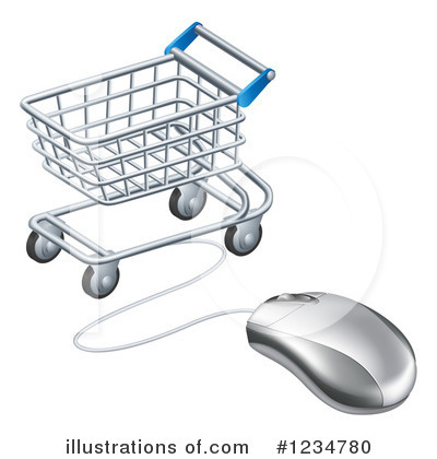Royalty-Free (RF) Shopping Cart Clipart Illustration by AtStockIllustration - Stock Sample #1234780