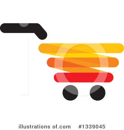 Royalty-Free (RF) Shopping Cart Clipart Illustration by ColorMagic - Stock Sample #1339045