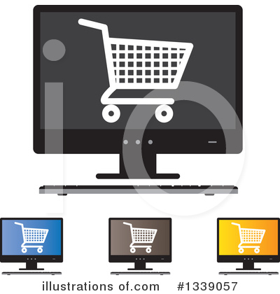 Royalty-Free (RF) Shopping Cart Clipart Illustration by ColorMagic - Stock Sample #1339057