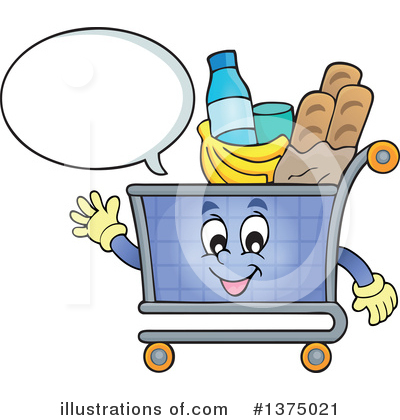 Royalty-Free (RF) Shopping Cart Clipart Illustration by visekart - Stock Sample #1375021