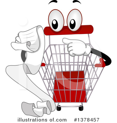 Royalty-Free (RF) Shopping Cart Clipart Illustration by BNP Design Studio - Stock Sample #1378457