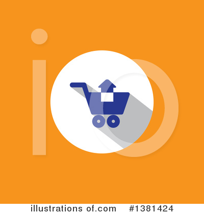 Royalty-Free (RF) Shopping Cart Clipart Illustration by ColorMagic - Stock Sample #1381424