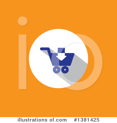 Royalty-Free (RF) Shopping Cart Clipart Illustration by ColorMagic - Stock Sample #1381425
