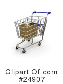 Shopping Cart Clipart #24907 by KJ Pargeter