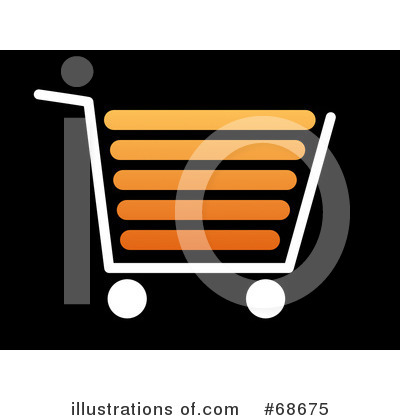 Royalty-Free (RF) Shopping Cart Clipart Illustration by oboy - Stock Sample #68675