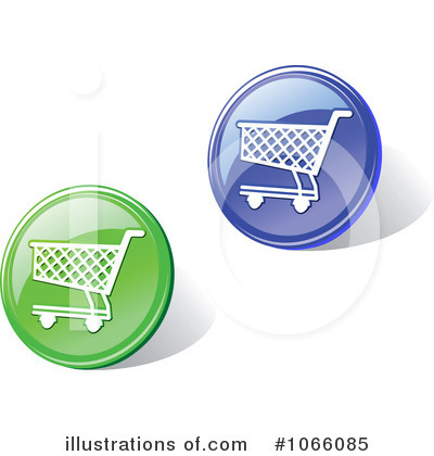 Royalty-Free (RF) Shopping Cart Icon Clipart Illustration by Vector Tradition SM - Stock Sample #1066085