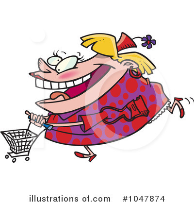 Royalty-Free (RF) Shopping Clipart Illustration by toonaday - Stock Sample #1047874