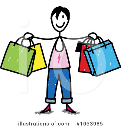 Royalty-Free (RF) Shopping Clipart Illustration by Frog974 - Stock Sample #1053985