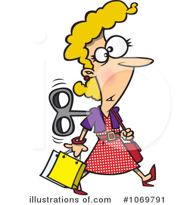 Royalty-Free (RF) Shopping Clipart Illustration by toonaday - Stock Sample #1069791
