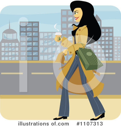 Royalty-Free (RF) Shopping Clipart Illustration by Amanda Kate - Stock Sample #1107313