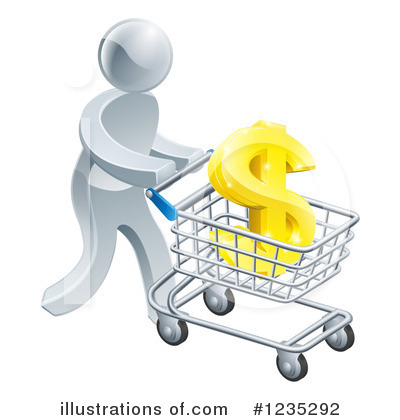 Royalty-Free (RF) Shopping Clipart Illustration by AtStockIllustration - Stock Sample #1235292