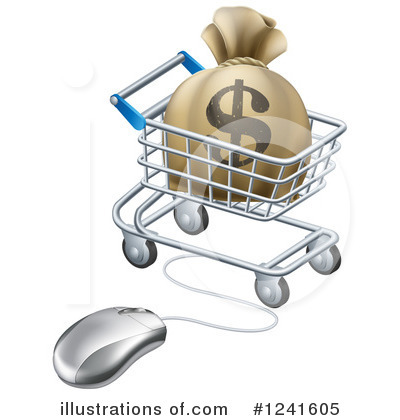 Royalty-Free (RF) Shopping Clipart Illustration by AtStockIllustration - Stock Sample #1241605