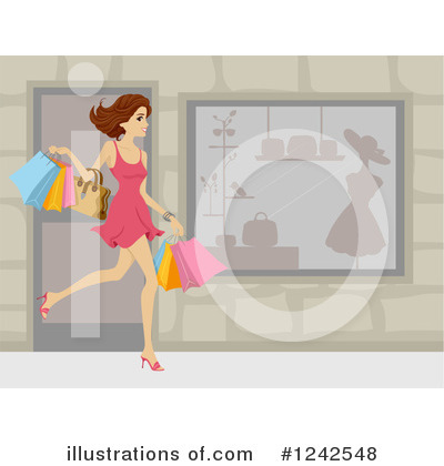 Royalty-Free (RF) Shopping Clipart Illustration by BNP Design Studio - Stock Sample #1242548