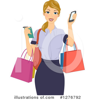 Shopping Bags Clipart #1276792 by BNP Design Studio