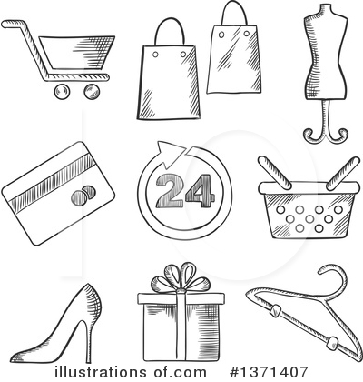 Basket Clipart #1371407 by Vector Tradition SM