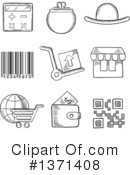 Shopping Clipart #1371408 by Vector Tradition SM