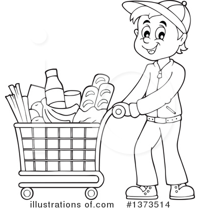 Shopping Cart Clipart #1373514 by visekart