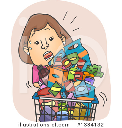 Grocery Shopping Clipart #1384132 by BNP Design Studio