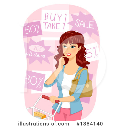 Royalty-Free (RF) Shopping Clipart Illustration by BNP Design Studio - Stock Sample #1384140