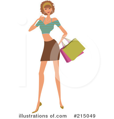 Royalty-Free (RF) Shopping Clipart Illustration by OnFocusMedia - Stock Sample #215049