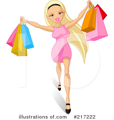 Royalty-Free (RF) Shopping Clipart Illustration by Pushkin - Stock Sample #217222