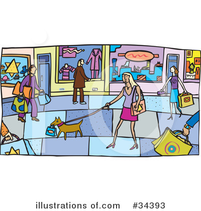 Royalty-Free (RF) Shopping Clipart Illustration by Lisa Arts - Stock Sample #34393