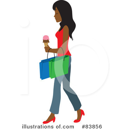 Royalty-Free (RF) Shopping Clipart Illustration by Rosie Piter - Stock Sample #83856