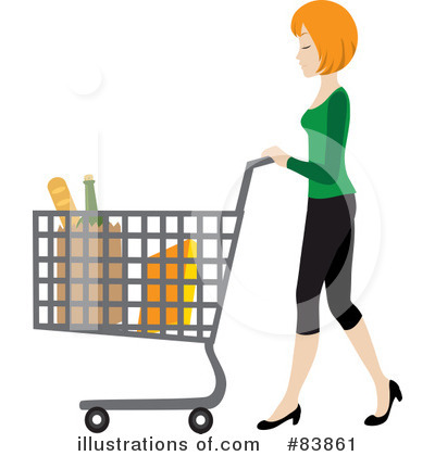 Royalty-Free (RF) Shopping Clipart Illustration by Rosie Piter - Stock Sample #83861