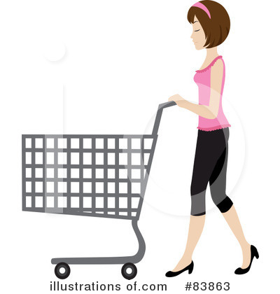 Royalty-Free (RF) Shopping Clipart Illustration by Rosie Piter - Stock Sample #83863