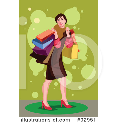 Royalty-Free (RF) Shopping Clipart Illustration by mayawizard101 - Stock Sample #92951