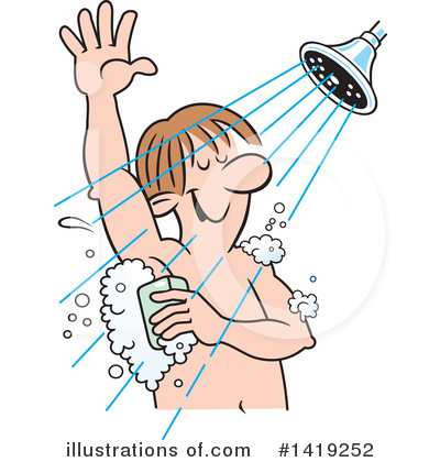 Royalty-Free (RF) Shower Clipart Illustration by Johnny Sajem - Stock Sample #1419252