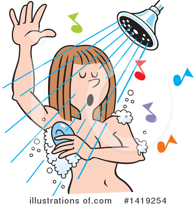Royalty-Free (RF) Shower Clipart Illustration by Johnny Sajem - Stock Sample #1419254