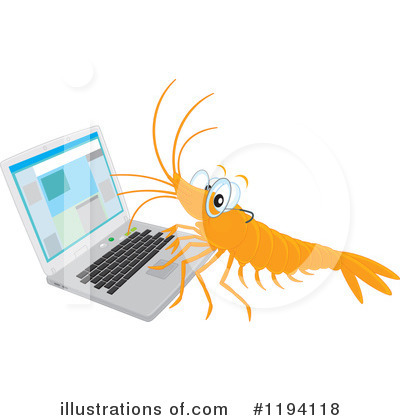 Royalty-Free (RF) Shrimp Clipart Illustration by Alex Bannykh - Stock Sample #1194118