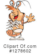Shrimp Clipart #1278602 by Dennis Holmes Designs