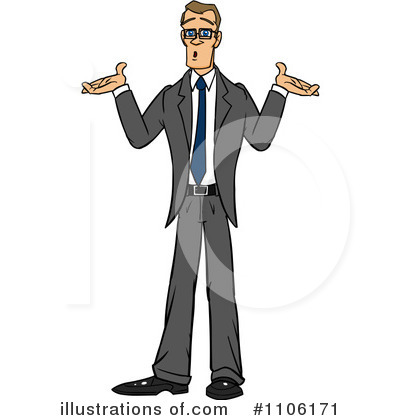 Royalty-Free (RF) Shrugging Clipart Illustration by Cartoon Solutions - Stock Sample #1106171