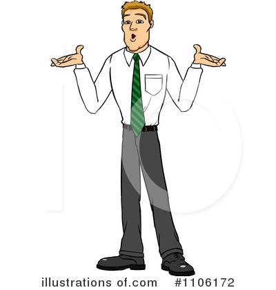 Shrugging Clipart #1106172 by Cartoon Solutions
