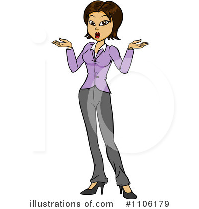 Royalty-Free (RF) Shrugging Clipart Illustration by Cartoon Solutions - Stock Sample #1106179
