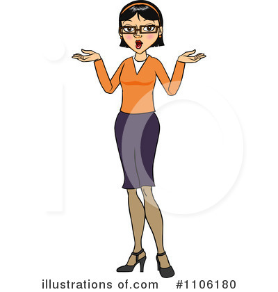 Shrugging Clipart #1106180 by Cartoon Solutions
