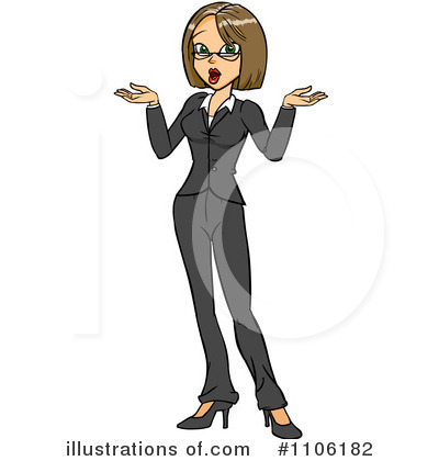 Businesswoman Clipart #1106182 by Cartoon Solutions