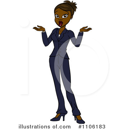 Businesswoman Clipart #1106183 by Cartoon Solutions