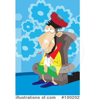 Royalty-Free (RF) Sick Clipart Illustration by mayawizard101 - Stock Sample #100202