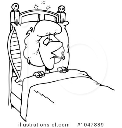 Royalty-Free (RF) Sick Clipart Illustration by toonaday - Stock Sample #1047889