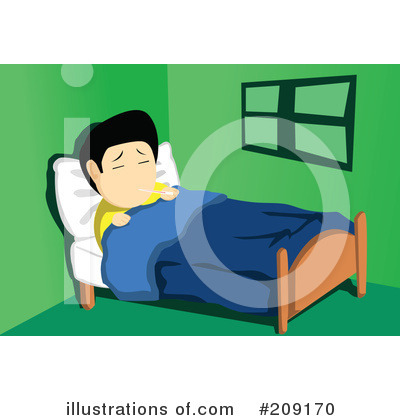 Royalty-Free (RF) Sick Clipart Illustration by mayawizard101 - Stock Sample #209170