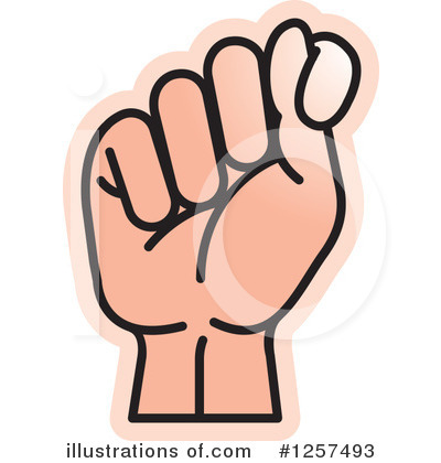 Royalty-Free (RF) Sign Language Clipart Illustration by Lal Perera - Stock Sample #1257493