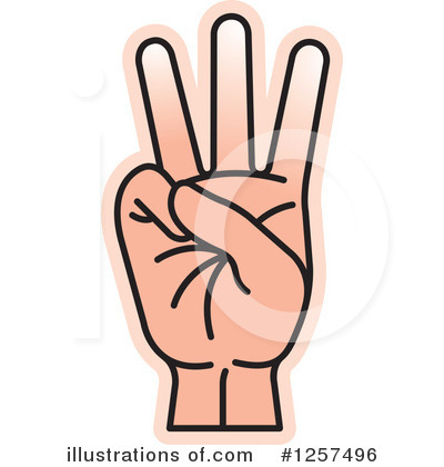 Royalty-Free (RF) Sign Language Clipart Illustration by Lal Perera - Stock Sample #1257496
