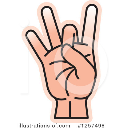 Royalty-Free (RF) Sign Language Clipart Illustration by Lal Perera - Stock Sample #1257498