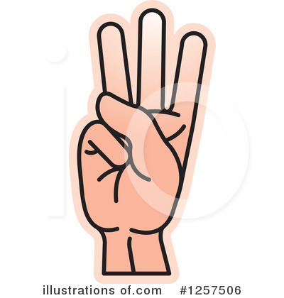 Royalty-Free (RF) Sign Language Clipart Illustration by Lal Perera - Stock Sample #1257506