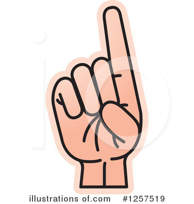 Royalty-Free (RF) Sign Language Clipart Illustration by Lal Perera - Stock Sample #1257519