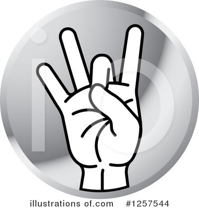 Royalty-Free (RF) Sign Language Clipart Illustration by Lal Perera - Stock Sample #1257544